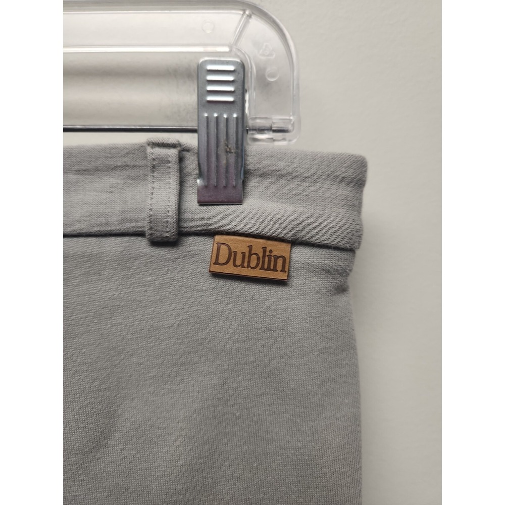 Dublin Riding Pants Equestrian Horse Breeches Knee Patches Gray Womens Size 30" - Picture 4 of 8